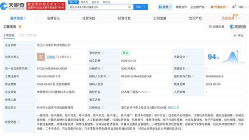 小馬智行加速布局，在浙江成立新科技公司專注信息技術(shù)咨詢服務(wù)